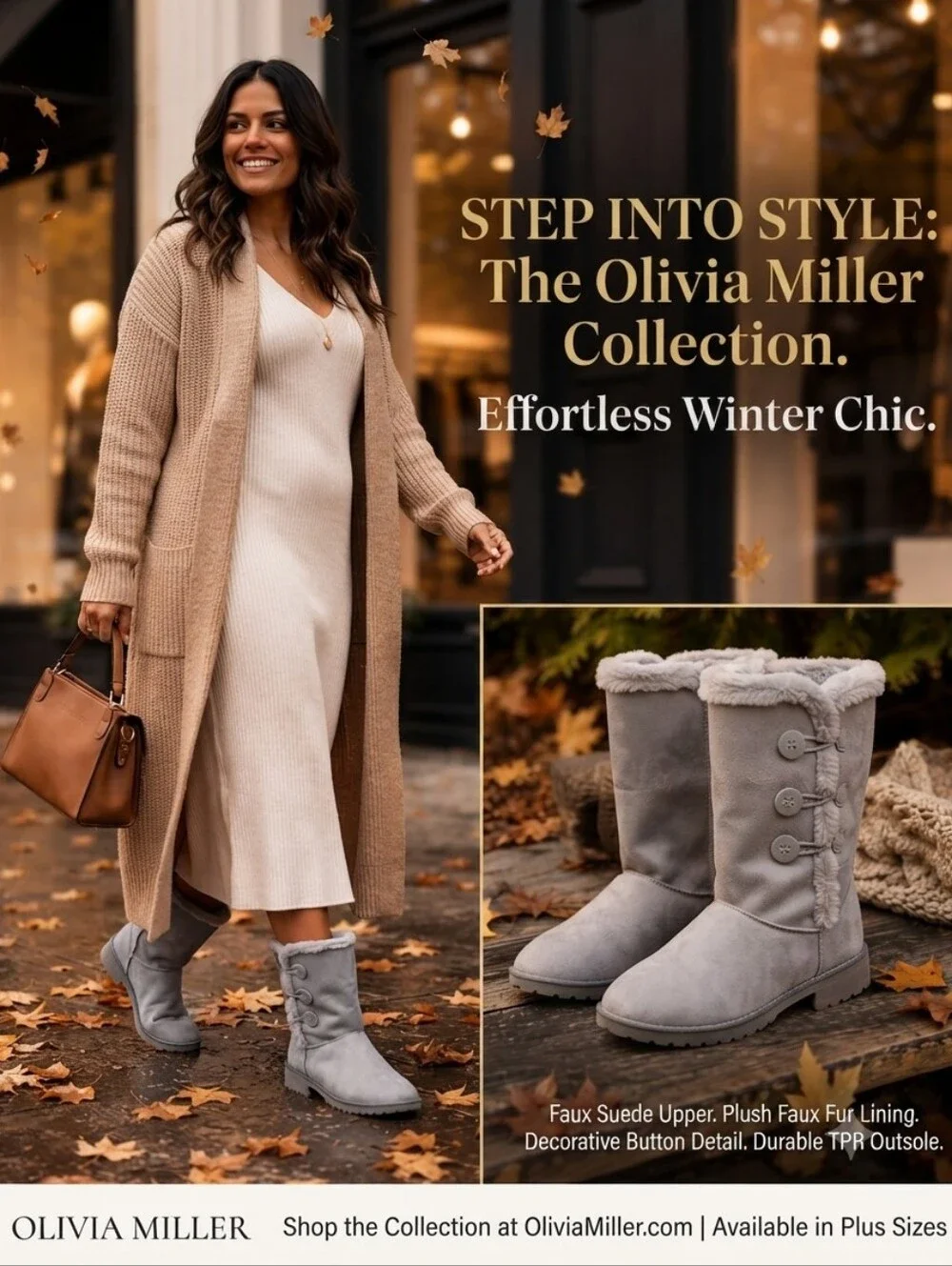 Olivia Miller Faux Fur Winter Boots